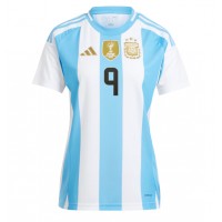 Fotbalové Dres Argentina Julian Alvarez #9 Dámské Domácí Copa America 2024 Krátký Rukáv